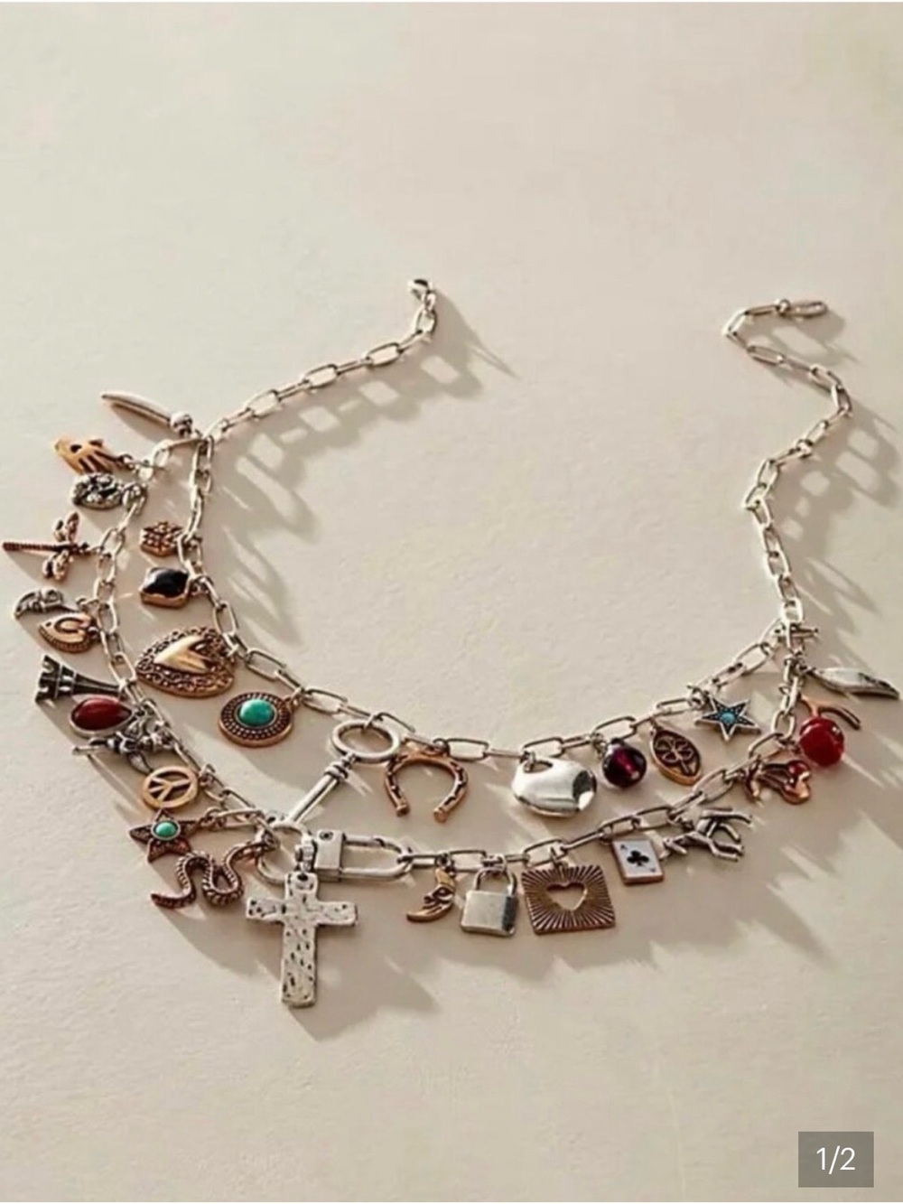 Free People Maxamillion Charm Necklace